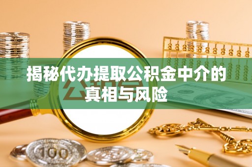 龙泉驿揭秘代办提取公积金中介的真相与风险