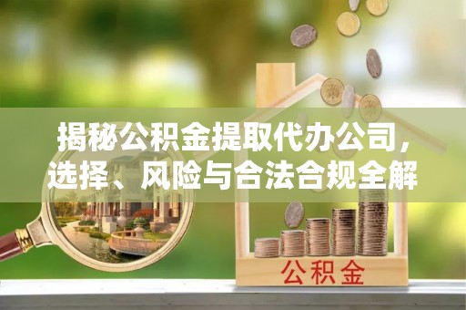 龙泉驿揭秘公积金提取代办公司，选择、风险与合法合规全解析