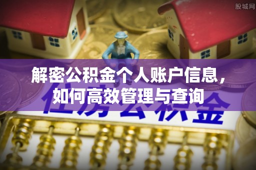 龙泉驿解密公积金个人账户信息，如何高效管理与查询